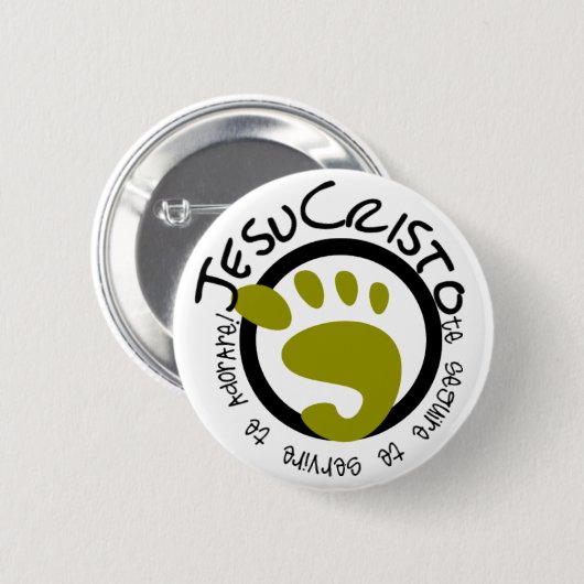 Los pasos de Jesus 缶バッジ (正面&裏面)