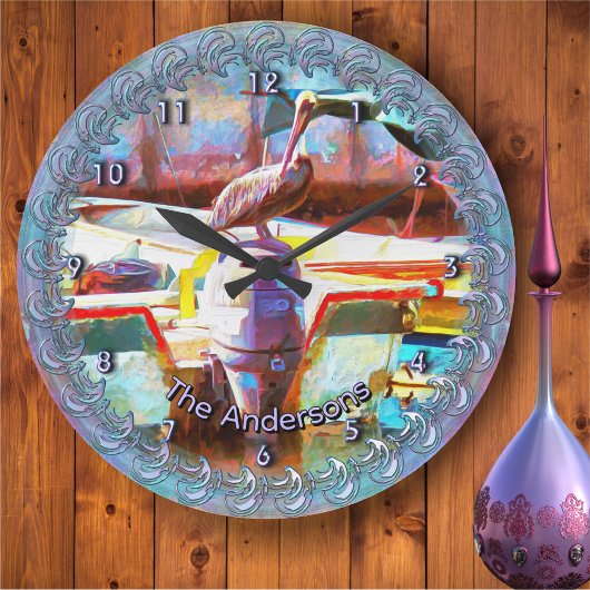 Los Peines Pelican 0463 Family ラージ壁時計