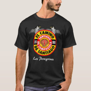 Los Peregrinos del Camino Deサンティアゴ Tシャツ