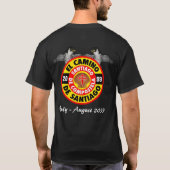 Los Peregrinos del Camino Deサンティアゴ Tシャツ (裏面)