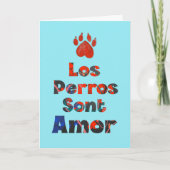 Los Perros Son Amor – Tarjeta de condolencias カード (正面)