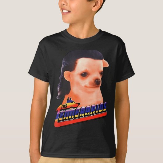 Los Temerarios Funny Dog Chihuahua Tシャツ (正面)