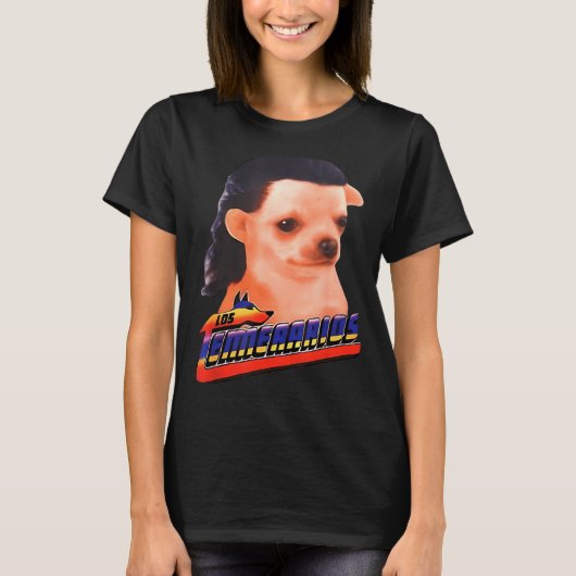 Los Temerarios Funny Dog Chihuahua Tシャツ (正面)