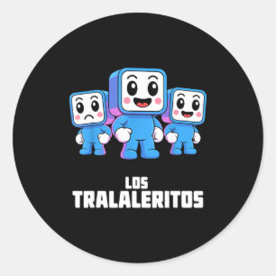 Los Tralaleritos - 笑えるイタリアの脳死おもしろTシャツK ラウンドシール