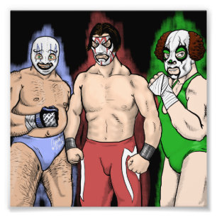 Los Tres Chiflados De La Furia フォトプリント