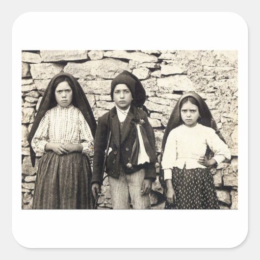 Los tres pastorcitos スクエアシール (正面)
