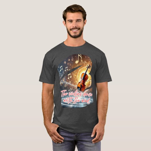Los Violines bailan con el viento Tシャツ (正面フル)