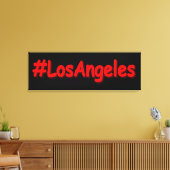 「#LosAngeles」かわいいデザイン。買今 キャンバスプリント (インサイチュ (リビング))