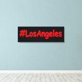 「#LosAngeles」かわいいデザイン。買今 キャンバスプリント (インサイチュ (ウッドフロア))