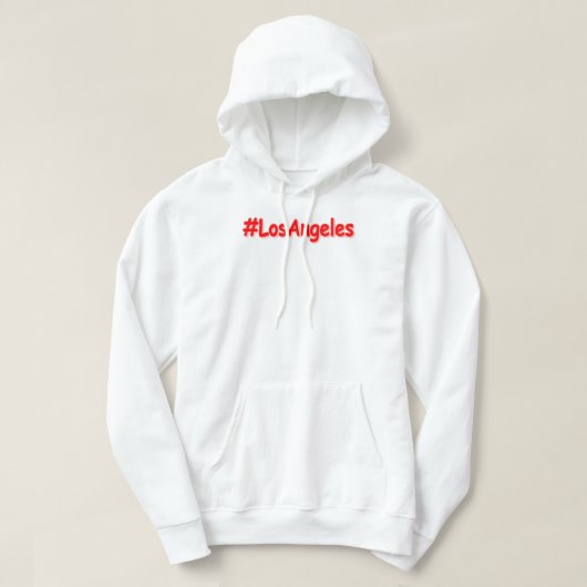 「#LosAngeles」かわいいデザイン。買今 パーカ (デザイン正面)