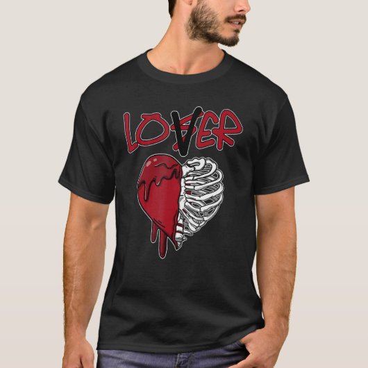 Loser  Dripping Heart Heritage 1s Matching Tシャツ (正面)