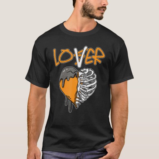 Loser Dripping Heart Laser Orange 3s Matching Tシャツ (正面)