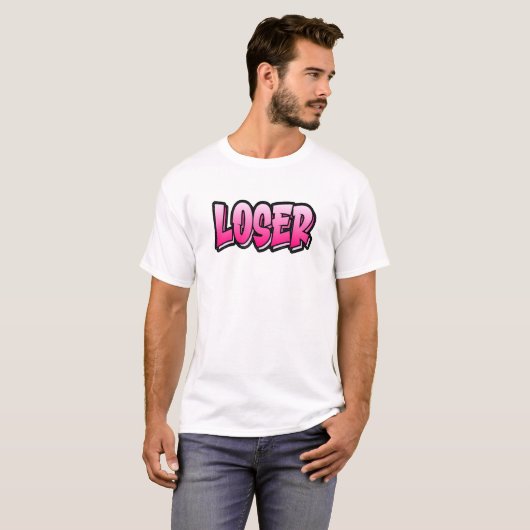 Loser Graffiti Style  That Says Loser 1 Tシャツ (正面フル)