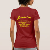 Losercizeの女性ティー Tシャツ (裏面)