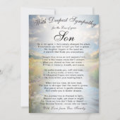 Losing a Son Memorial  カード (正面)