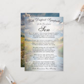 Losing a Son Memorial  カード (正面/裏面インサイチュ)