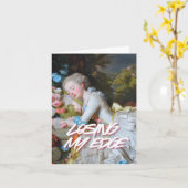"Losing My Edge" Art Greeting Card カード (黄色い花)