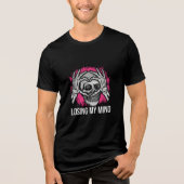 Losing My Mind Skull Graphic トライブレンドTシャツ (正面)
