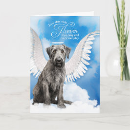 Loss of a Dog Irish Wolfhound Angel Pet Sympathy カード