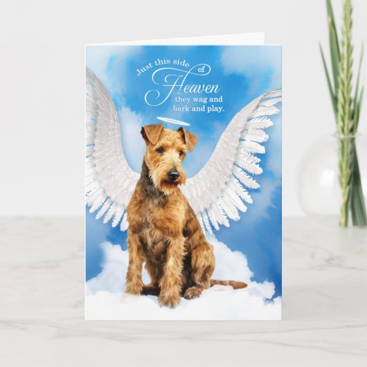 Loss of a Lakeland Terrier Dog Pet Sympathy カード (正面)