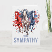 Loss of a Soldier or Servicemen Patriotic Sympathy カード (正面)