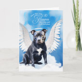 Loss of an Blue Nose Pitbull Dog Pet Sympathy カード (正面)