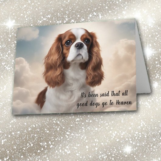 Loss of Cavalier King Charles Spaniel Sympathy シーズンカード