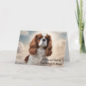 Loss of Cavalier King Charles Spaniel Sympathy シーズンカード (正面)