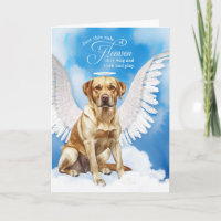 Loss of Dog Yellow Labrador Retriever Pet Sympathy