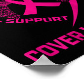 Loss Of Granddaughter Breast Cancer Heart Wings Ck ポスター (角)