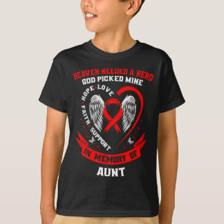 Loss Of Loved One Aunt Heart Disease Awareness Pro Tシャツ