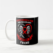 Loss Of Loved One Friend Heart Disease Awareness P コーヒーマグカップ (左)