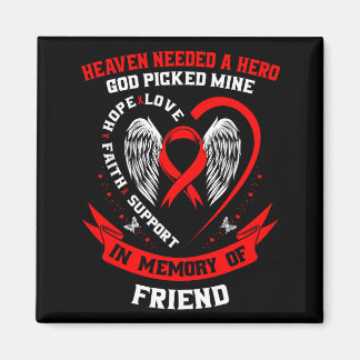 Loss Of Loved One Friend Heart Disease Awareness P マグネット