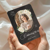 Loss of Mom Gift Memorial Keepsake Floral Photo  マグネット