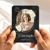 Loss of Mom Gift Memorial Keepsake Floral Photo  マグネット