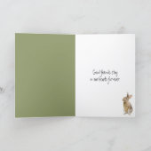 Loss of Pet Rabbit Sympathy カード (内部)