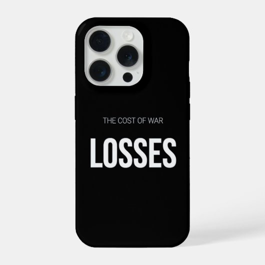 Losses Crypto Meme Phone Case Dark Humor Design iPhoneケース (裏面)