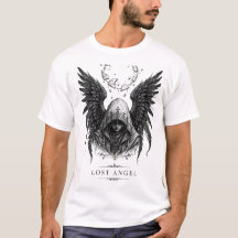 LOST ANGEL Tシャツ - Y2K ゴシックエンジェルウィングス グラフィック