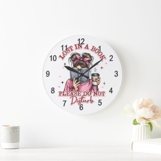 Lost In a Book....  ラージ壁時計 (ホーム)