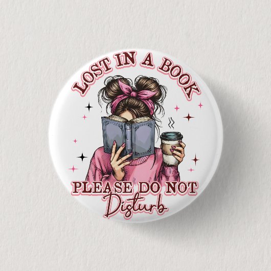 Lost In a Book....  缶バッジ (正面)