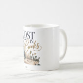 Lost in Books Literary Mug コーヒーマグカップ (正面右)