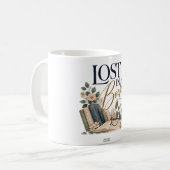 Lost in Books Literary Mug コーヒーマグカップ (正面左)