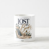 Lost in Books Literary Mug コーヒーマグカップ (中央)