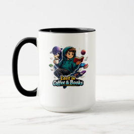 Lost in Coffee & Books – Book Lover Gift マグカップ