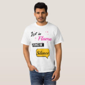 Lost in Flame Rising in Silence Tシャツ (正面フル)
