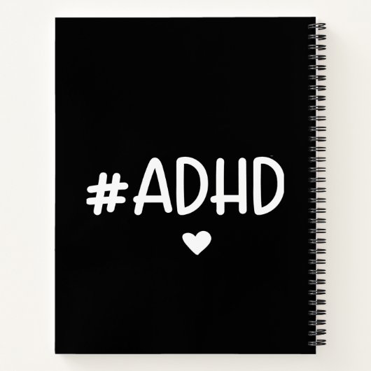 Lost in my own Mind ADHD Notebook & Journal ノートブック (裏面)
