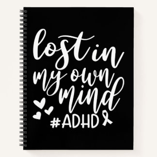 Lost in my own Mind ADHD Notebook & Journal ノートブック