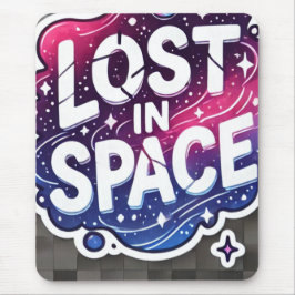 Lost in Space - Vibrant Galaxy Sticker マウスパッド