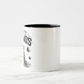 Lost in the Cosmos 宇宙飛行士 白黒マグカップ ツートーンマグカップ (中央)