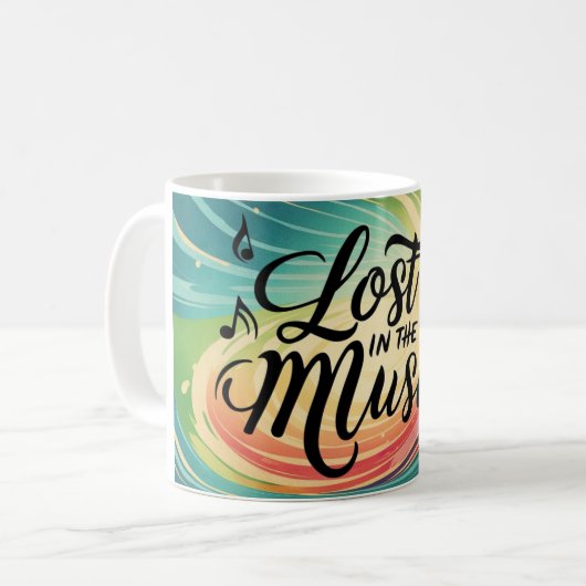 Lost In The Music コーヒーマグカップ (正面左)